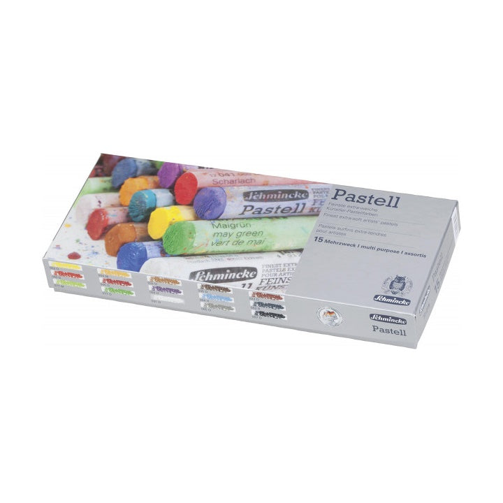 Schmincke MULTI PURPOSE ξηρά παστέλ - σετ 15 τεμαχίων