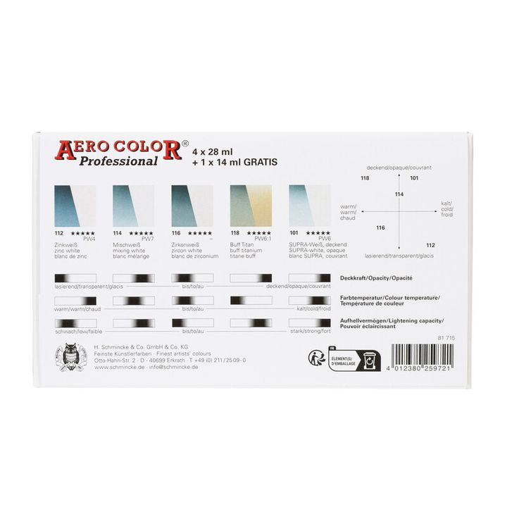 Σετ Schmincke Aero Color White Set