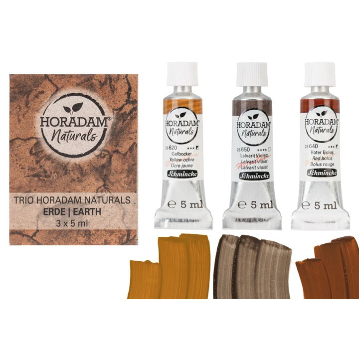 Σετ ακουαρέλας Trio Earth HORADAM Naturals 3x5 ml