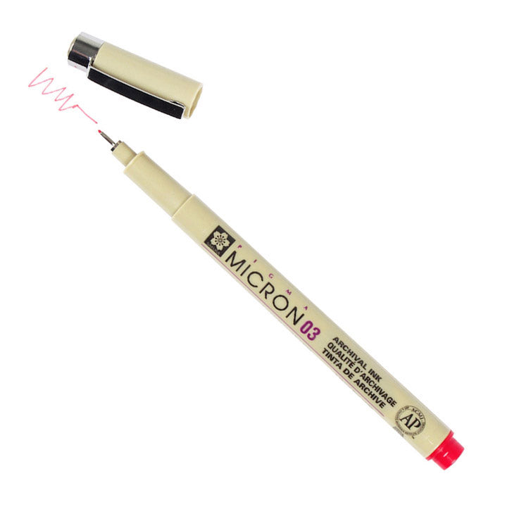 μαρκαδορος μηχανικου σχεδιου SAKURA Pigma Micron RED | διαλεξτε παχος