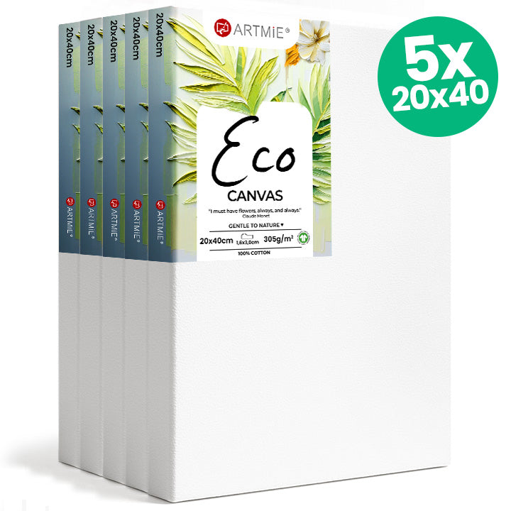 Σετ 5 καμβάδων ζωγραφικής ECO 20x40 cm