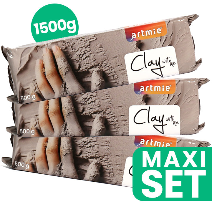 ARTMIE Clay with me Σετ πηλού μοντελοποίησης 3x500g