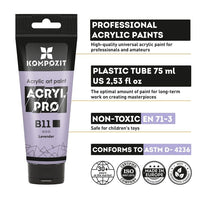 ACRYL PRO Σύνθετο σετ ακρυλικών χρωμάτων παστέλ