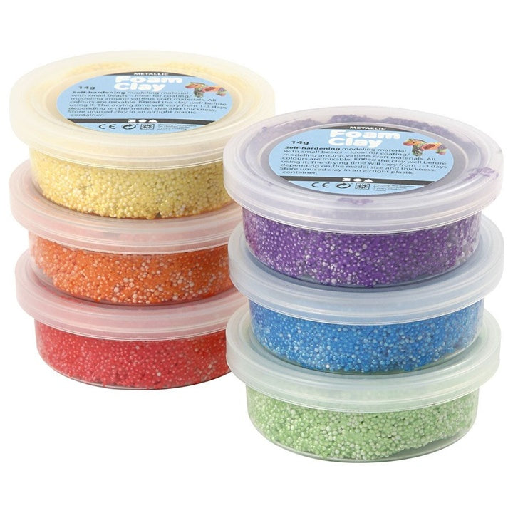 Αφρός πηλό Foam Clay ανοιχτό μεταλλικό 6 x 14g