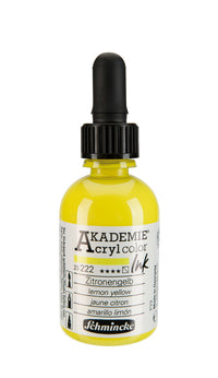 Ακρυλικό μελάνι Schmincke AKADEMIE 50 ml – 222 Λεμόνι Κίτρινο