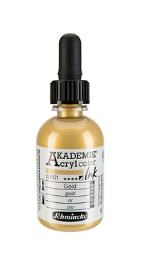 Ακρυλικό μελάνι Schmincke AKADEMIE 50 ml – 801 χρυσό