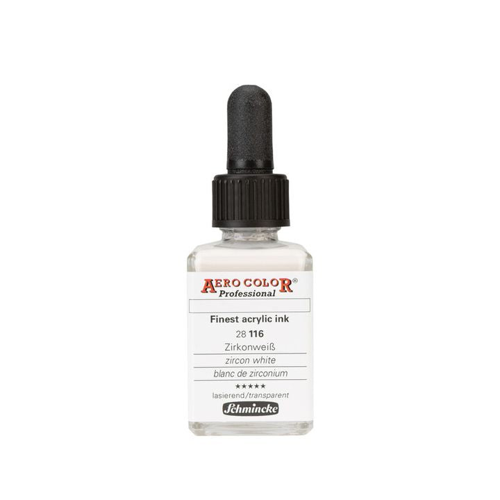 Ακρυλικό μελάνι Schmincke AERO COLOR Professional Standard 28 ml – 116 Ζιρκόνιο λευκό