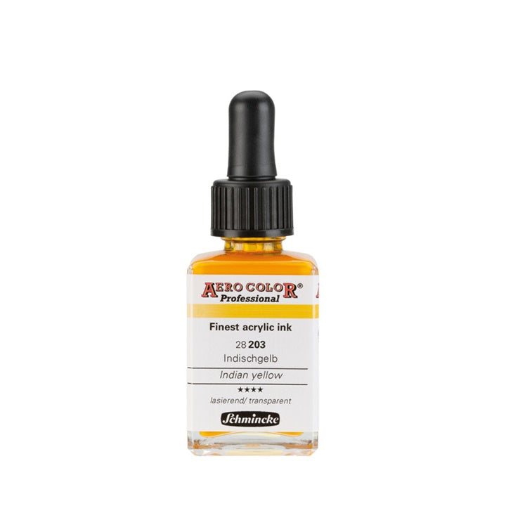 Ακρυλικό μελάνι Schmincke AERO COLOR Professional Standard 28 ml – 203 Ινδικό Κίτρινο