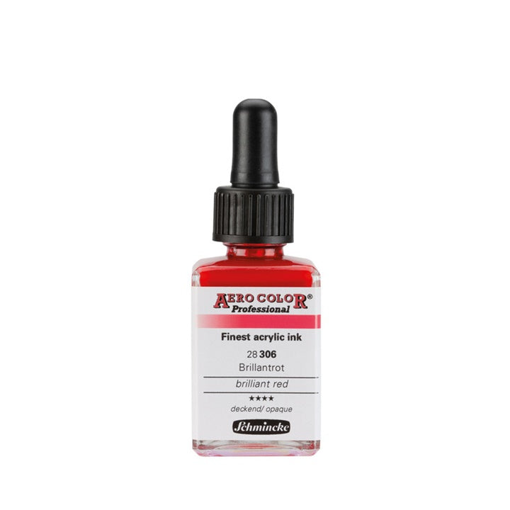 Ακρυλικό μελάνι Schmincke AERO COLOR Professional Standard 28 ml – 306 Λαμπερό Κόκκινο