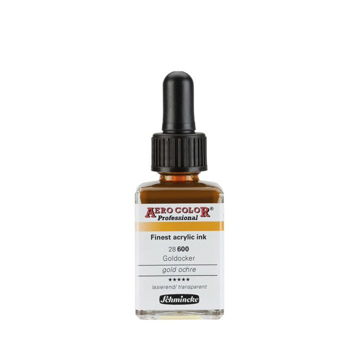 Ακρυλικό μελάνι Schmincke AERO COLOR Professional Standard 28 ml – 600 Ωχρά Χρυσό
