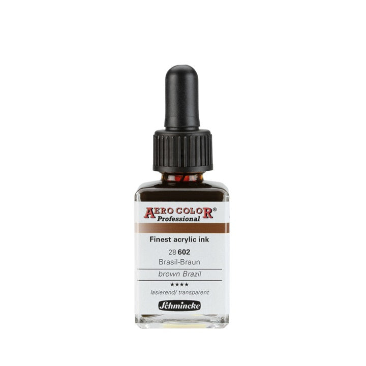 Ακρυλικό μελάνι Schmincke AERO COLOR Professional Standard 28 ml – 602 Βραζιλιάνικο Καφέ