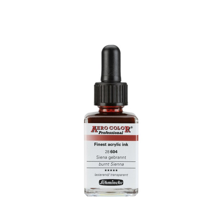 Ακρυλικό μελάνι Schmincke AERO COLOR Professional Standard 28 ml – 604 Καμένη Σιένα