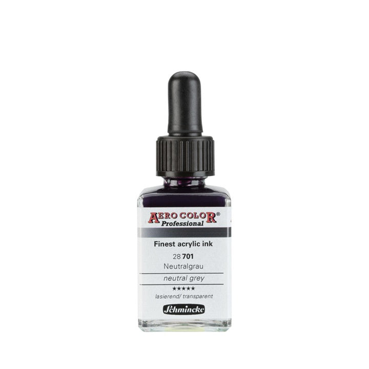 Ακρυλικό μελάνι Schmincke AERO COLOR Professional Standard 28 ml – 701 Ουδέτερο Γκρι