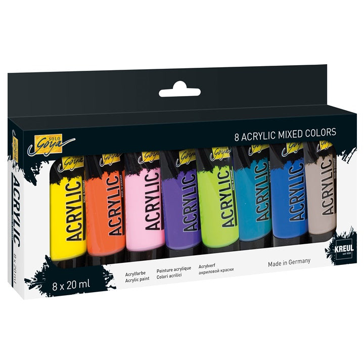 Ακρυλικά χρώματα Kreul Solo Goya / σετ 8 x 20 ml