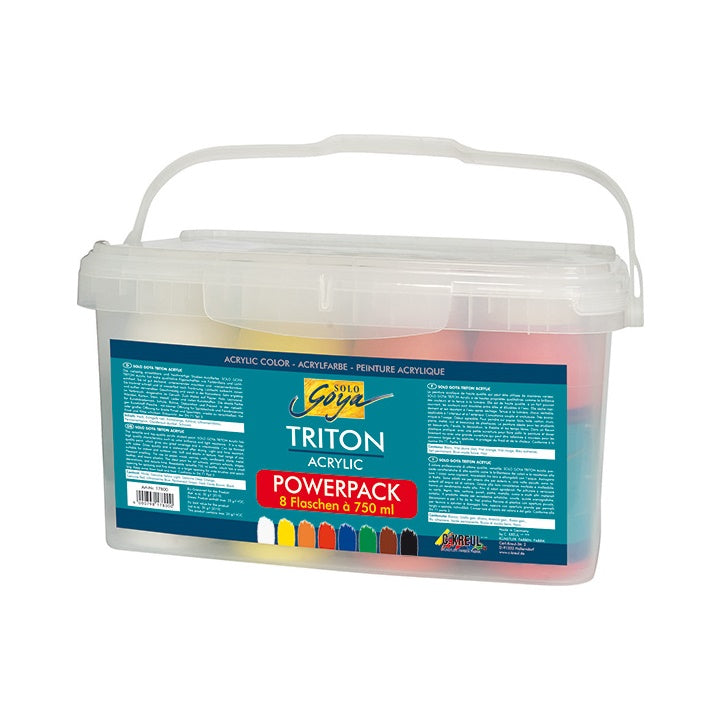 Ακρυλικά χρώματα Kreul Triton Liquid Powerpack/ σετ με 8 x 750 ml