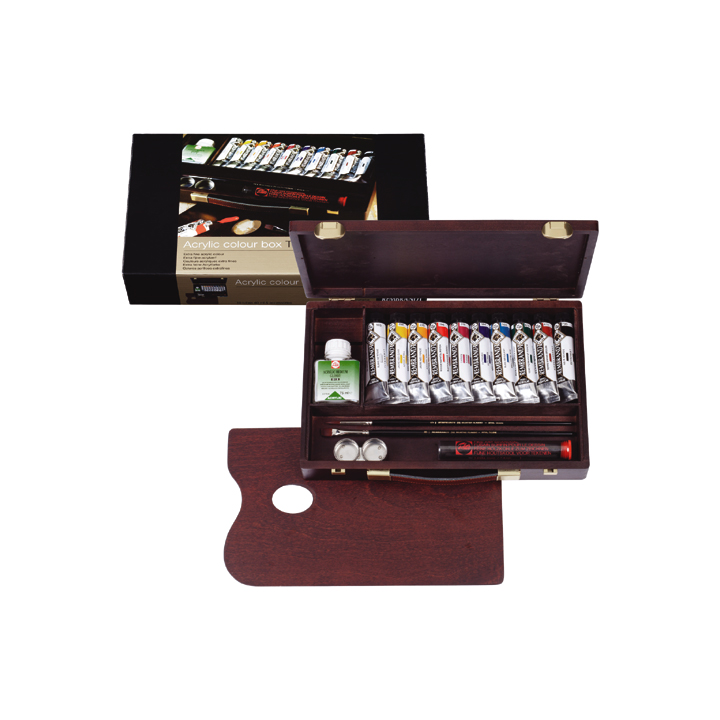 Ακρυλικα χρωματα Rembrandt box traditional/10x40ml+εργαλεια