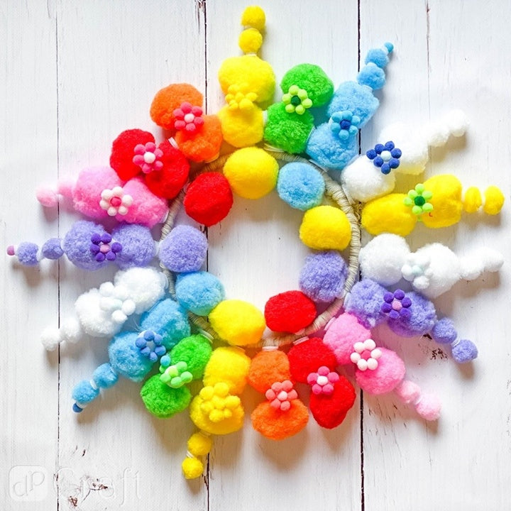 Ακρυλικά Pom Poms, 1 cm - 120 τμχ | Διάφορα χρώματα | Διάφορα χρώματα