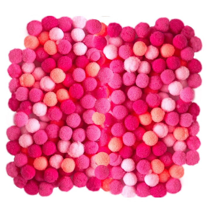 Ακρυλικά Pom Poms, 1 cm - 120 τμχ | Διάφορα χρώματα | Διάφορα χρώματα
