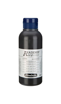 Ακρυλικά χρώματα Schmincke AKADEMIE 250 ml – 668 Βαν Ντάικ Καφέ