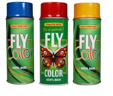 Ακρυλικο βερνικι σε σπρει FLY COLOR 400 ml | διαλεξτε αποχρωση