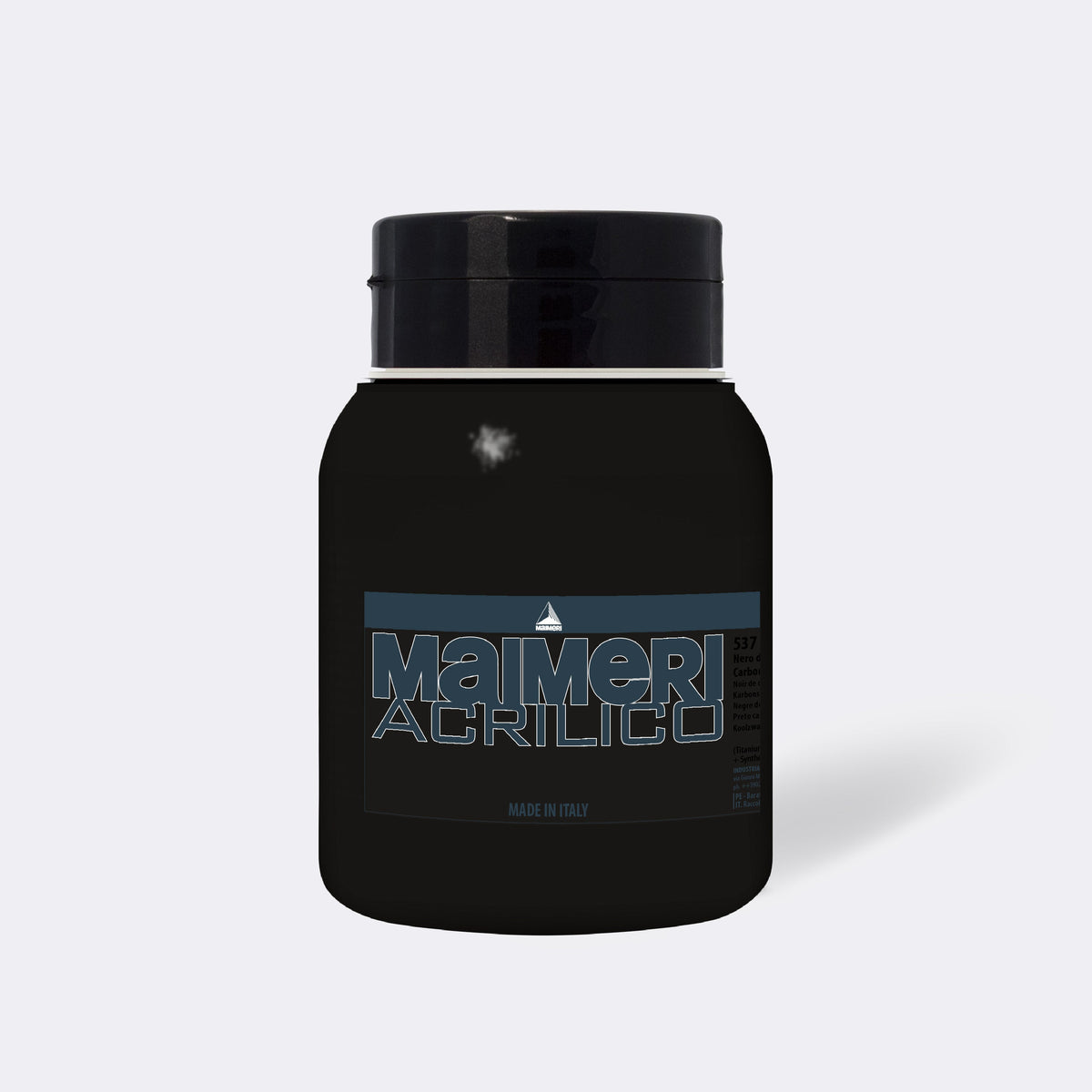 Ακρυλικό χρώμα fine MAIMERI Acrilico 1000 ml – Μαύρο του Άνθρακα