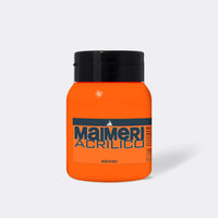 Ακρυλικό χρώμα MAIMERI Acrilico 500 ml – Λαμπερό Πορτοκαλί