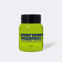 Ακρυλικό χρώμα MAIMERI Acrilico 500 ml – Μόνιμο Κιτρινωπό Πράσινο