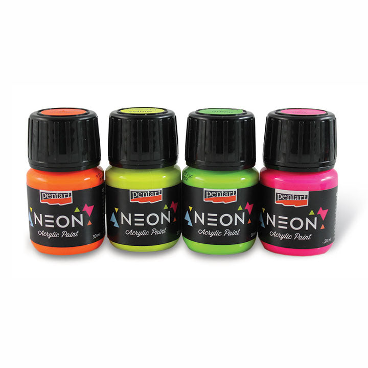 Ακρυλικό χρώμα neon PENTART 30ml, λεπτομέρεια συσκευασίας