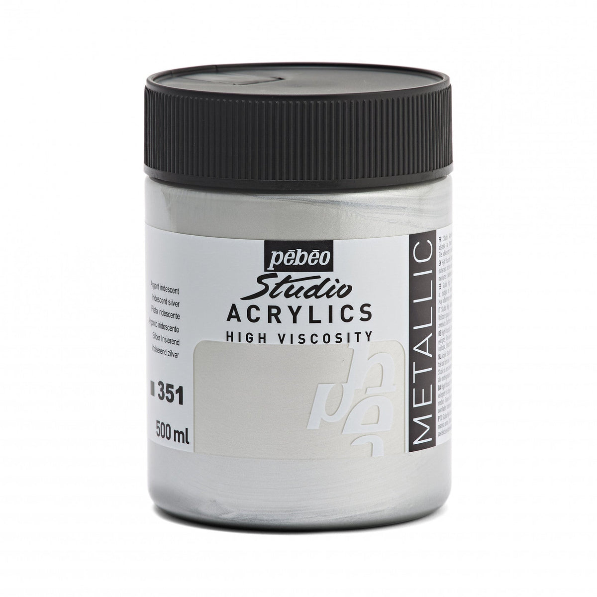 Ακρυλικό χρώμα Pebeo Studio 500 ml – Ασημί