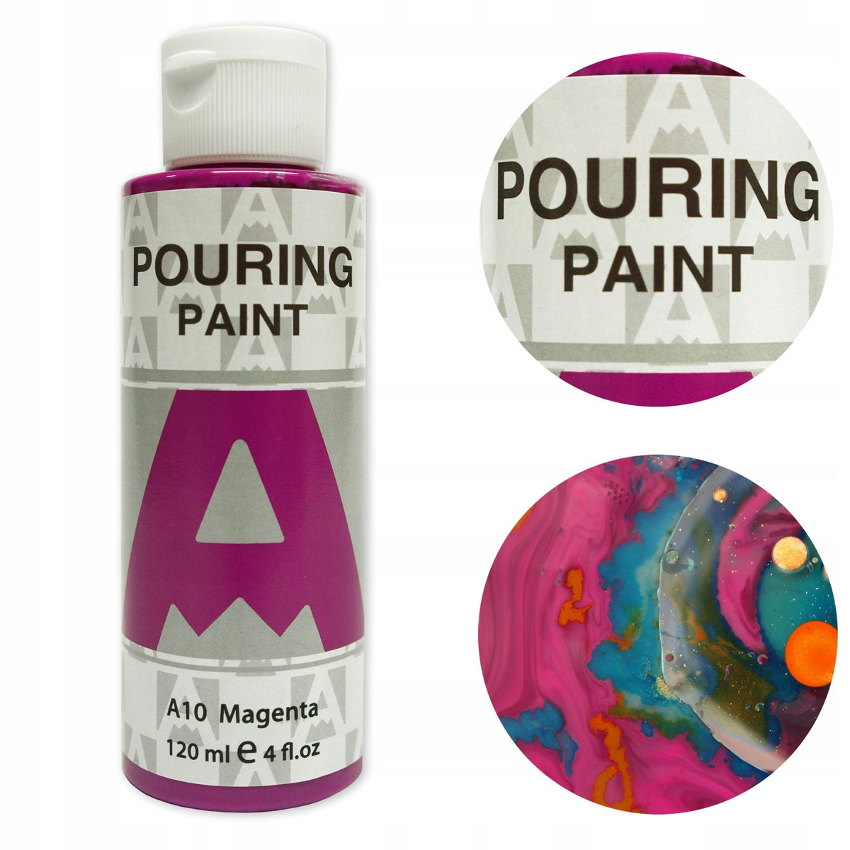 Ακρυλικό χρώμα pouring Phoenix Aureuo 120 ml – ματζέντα