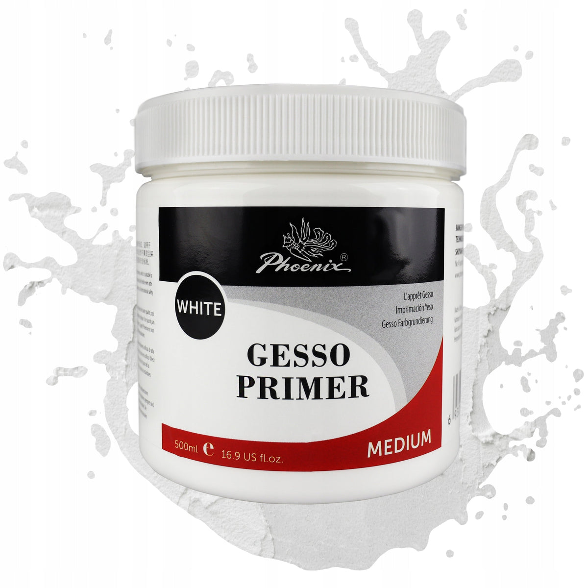 Ακρυλικό gesso Phoenix – λευκό, 500 ml