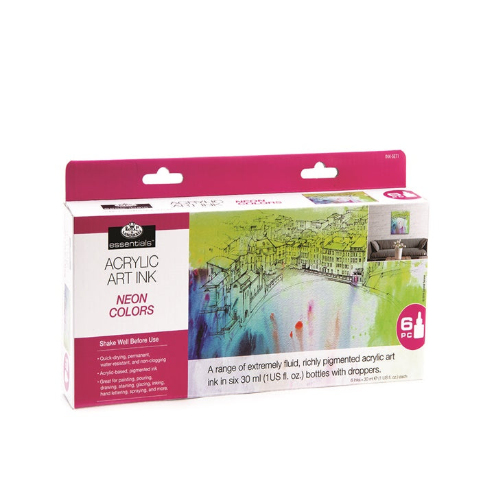 Ακρυλικό μελάνι Royal & Langnickel neon colours 6 x 30 ml