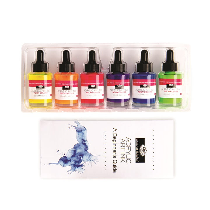 Ακρυλικό μελάνι Royal & Langnickel neon colours 6 x 30 ml