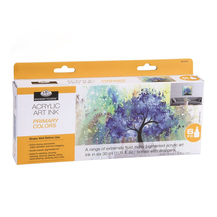 Ακρυλικό μελάνι Royal & Langnickel βασικά χρώματα 6 x 30 ml