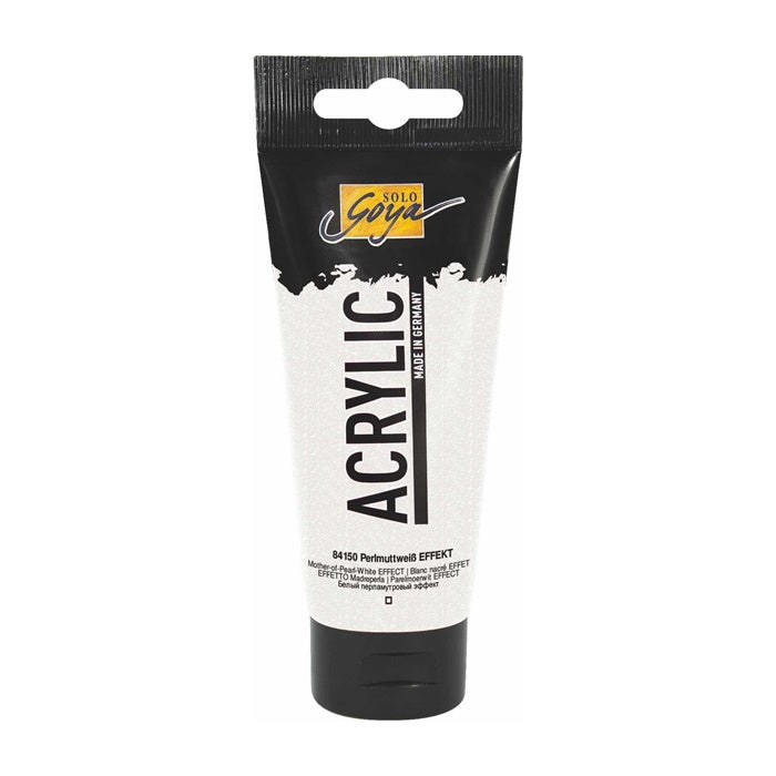 Ακρυλικό χρώμα Solo Goya Acrylic 100 ml | διαλέξτε απόχρωση - 50 Λευκό Περλέ