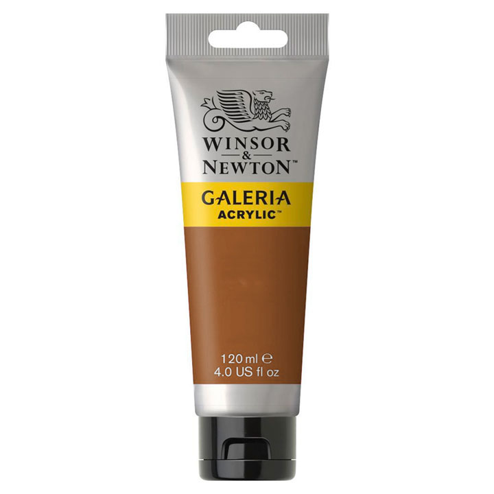 Ακρυλικο χρωμα Winsor & Newton Galeria 120 ml | Διαλεξτε αποχρωση - Ωμή Σιένα Αδιαφανής