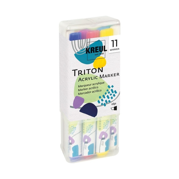 Ακρυλικοί μαρκαδόροι Kreul Solo Goya Triton edge - σετ 11 τεμαχίων
