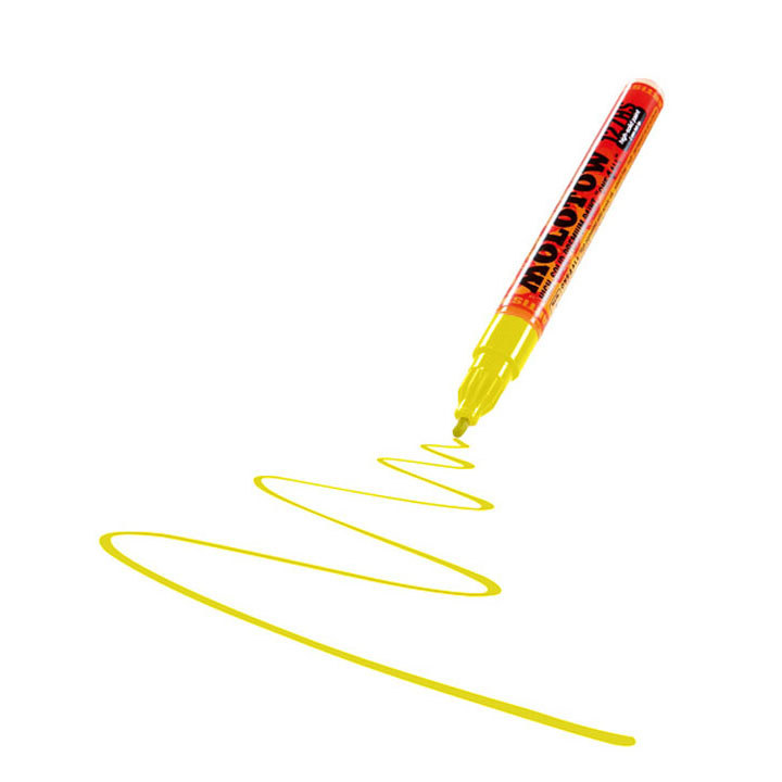 Ακρυλικος μαρκαδορος MOLOTOW - ONE4ALL 2mm | διάφορα χρώματα - Κίτρινο του ψευδαργύρου