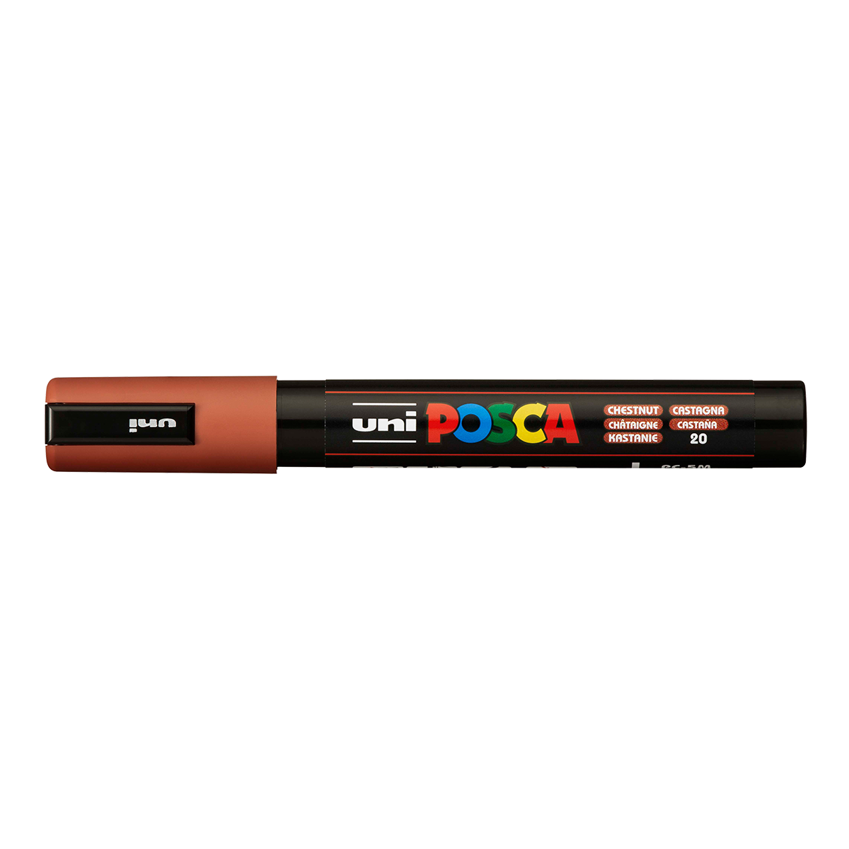 Ακρυλικός Μαρκαδόρος Posca PC-5M, 1,8 – 2,5 mm, Καστανό (20)