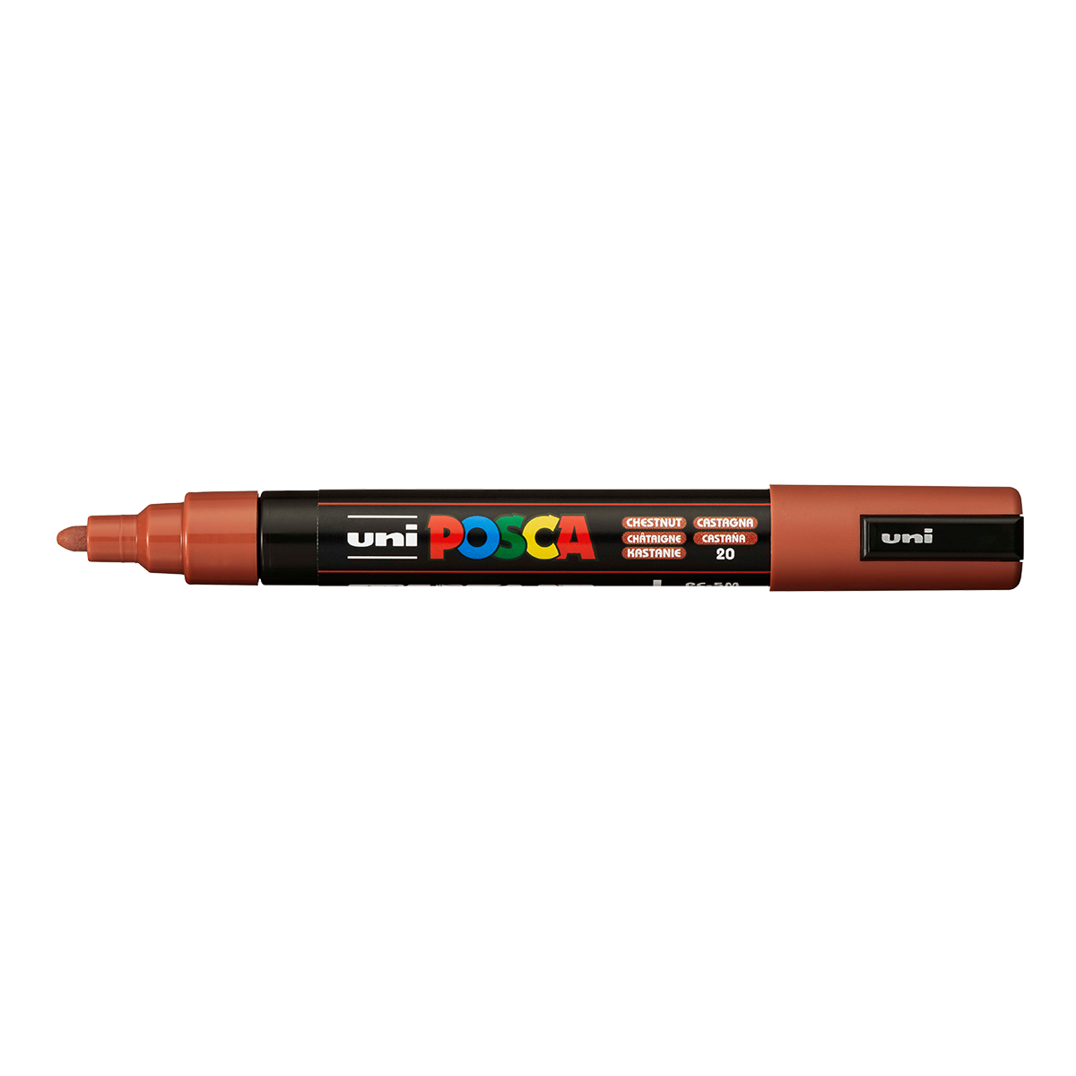 Ακρυλικός Μαρκαδόρος Posca PC-5M, 1,8 – 2,5 mm, Καστανό (20)