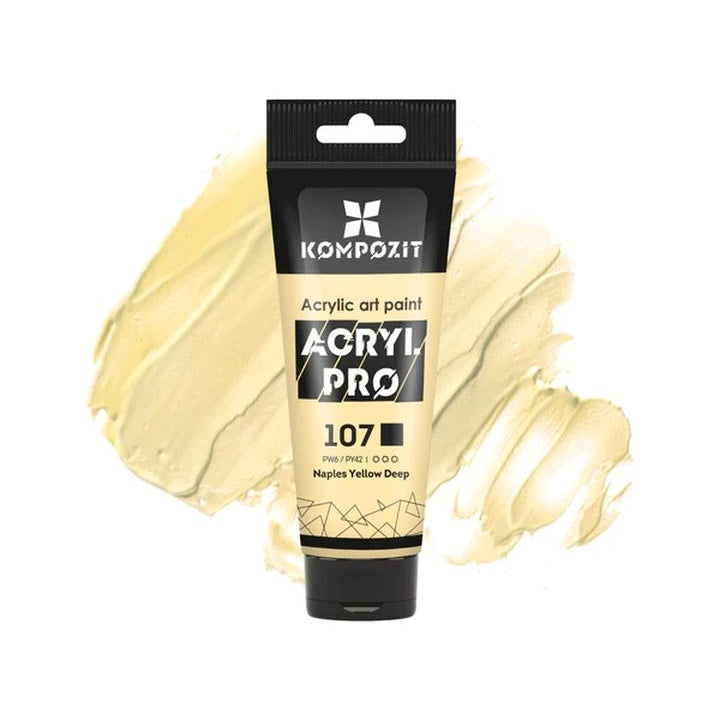 Ακρυλικό χρώμα ACRYL PRO ART Composite 75 ml – 107 Ναπολιτάνικο κίτρινο
