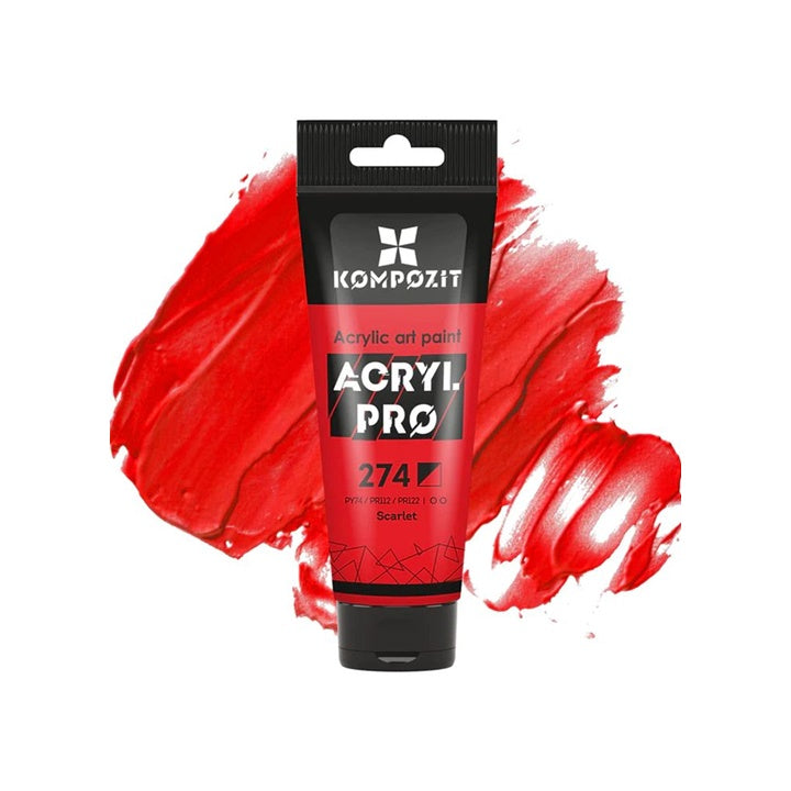 Ακρυλικό χρώμα ACRYL PRO ART Composite 75 ml – 274 κόκκινο