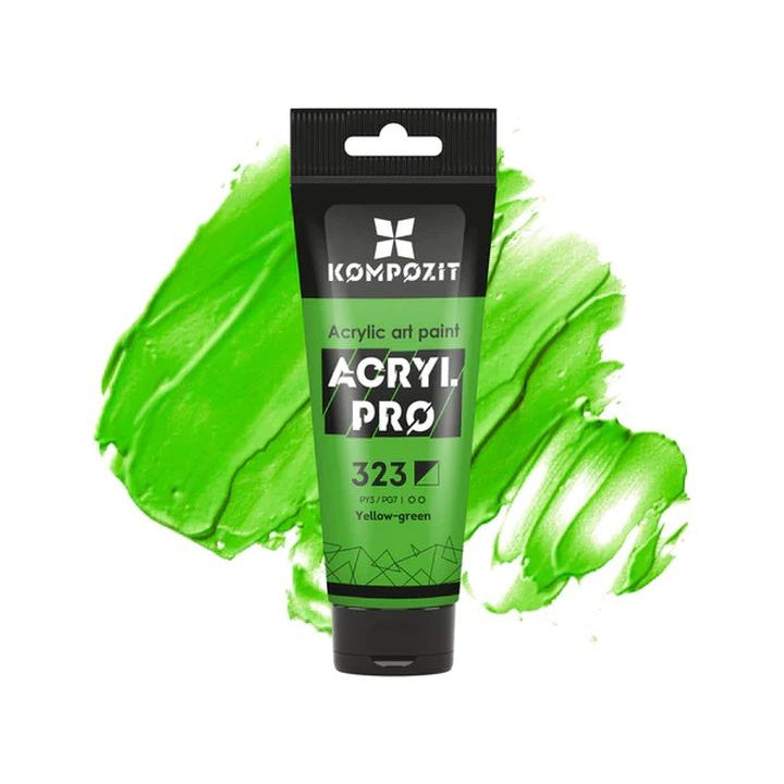 Ακρυλικό χρώμα ACRYL PRO ART Composite 75 ml – 323 κίτρινο-πράσινο