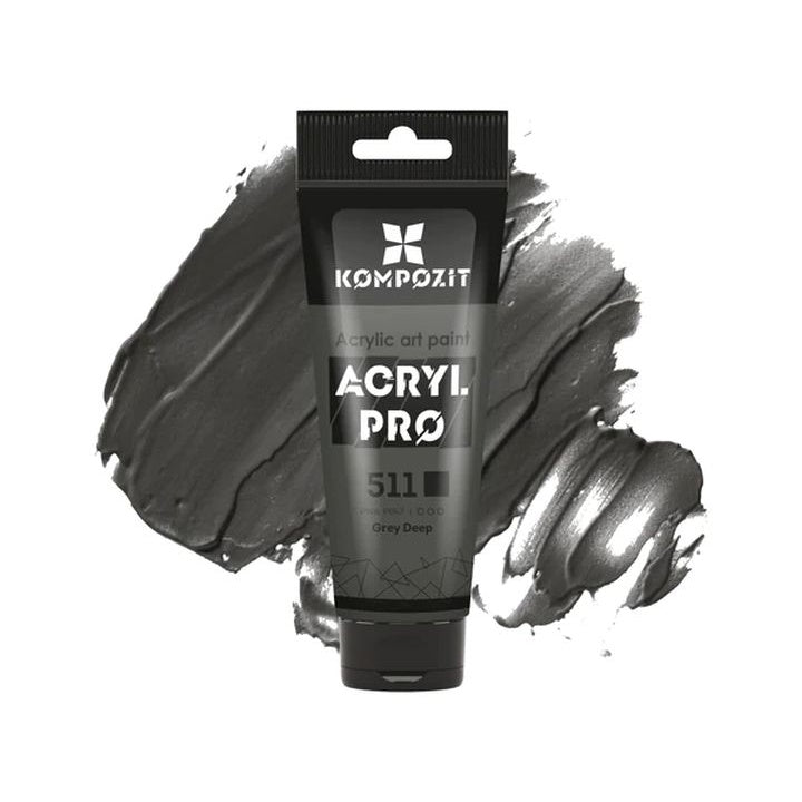 Ακρυλικό χρώμα ACRYL PRO ART Composite 75 ml – 511 γκρι γκρι