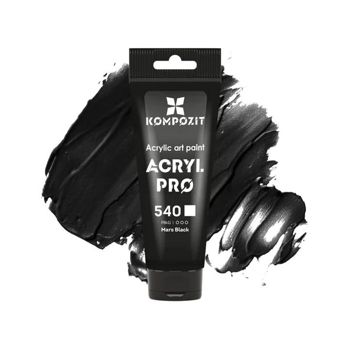 Ακρυλικό χρώμα ACRYL PRO ART Composite 75 ml – 540 mars μαύρο