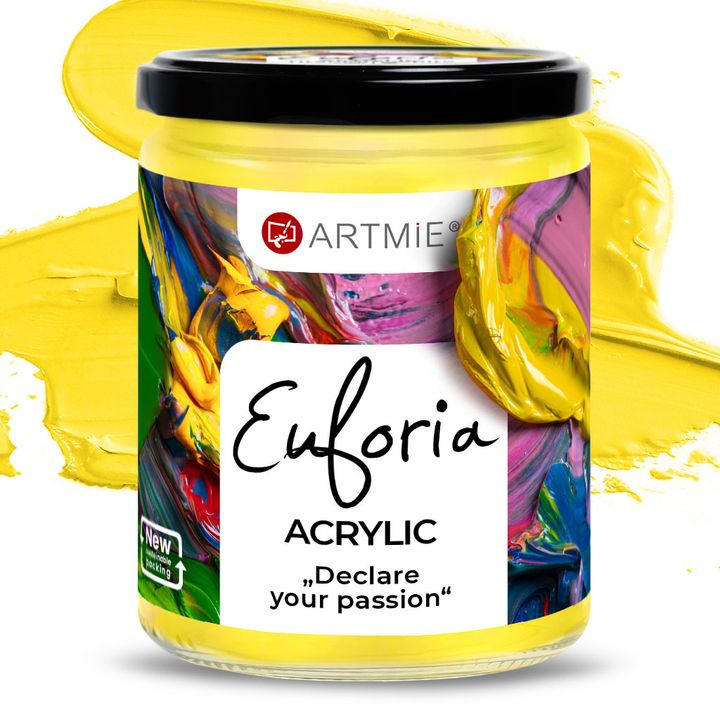Ακρυλικό χρώμα ARTMIE EUFORIA 430 ml – 116 βασικό κίτρινο