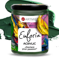 Ακρυλικό χρώμα ARTMIE EUFORIA 430 ml – 321 πράσινο φθαλικό οξύ