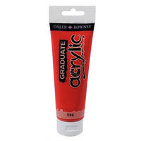 Ακρυλικο χρωμα Daler-Rowney GRADUATE 120 ml – 588 Vermilion hue