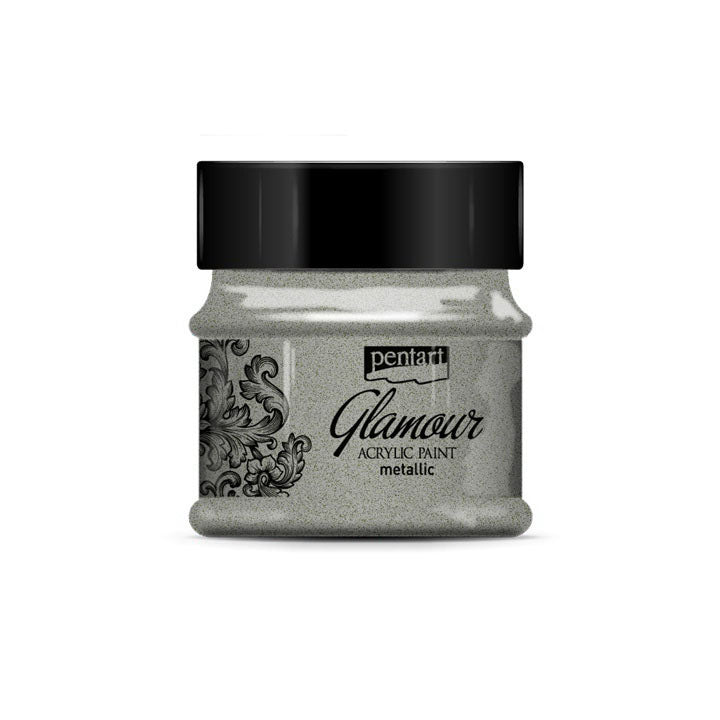 Ακρυλικο χρωμα Glamour μεταλλικο 50ml – dark silver