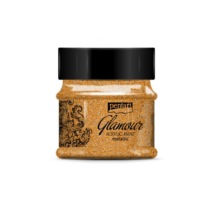 Ακρυλικο χρωμα Glamour μεταλλικο 50ml – reddish gold